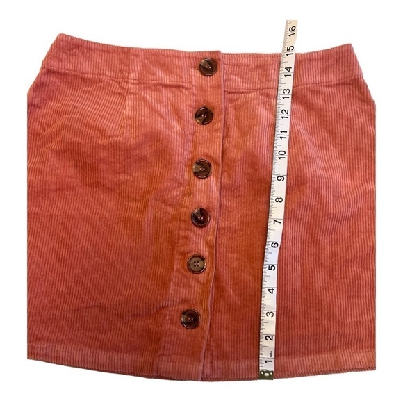 Orange Kiss - Couture Y2K Rust Mini Skirt - Picture 3 of 5